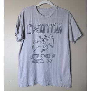 Vintage Led Zeppelin United States Of America 1977 Tour Band T Shirt MEDIUM.